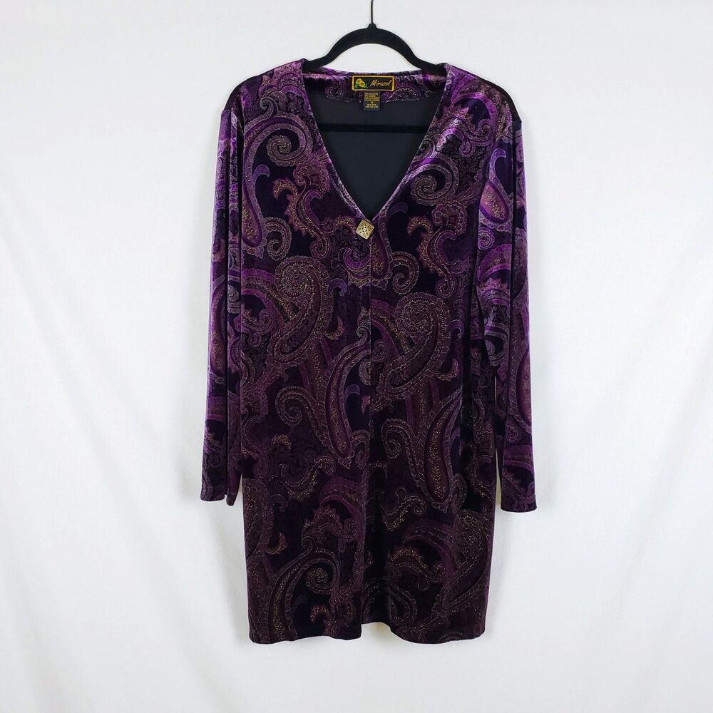 Mirasol Velvet Whimsigoth Cutaway Cardigan Womens M Witchy Celestial Purple